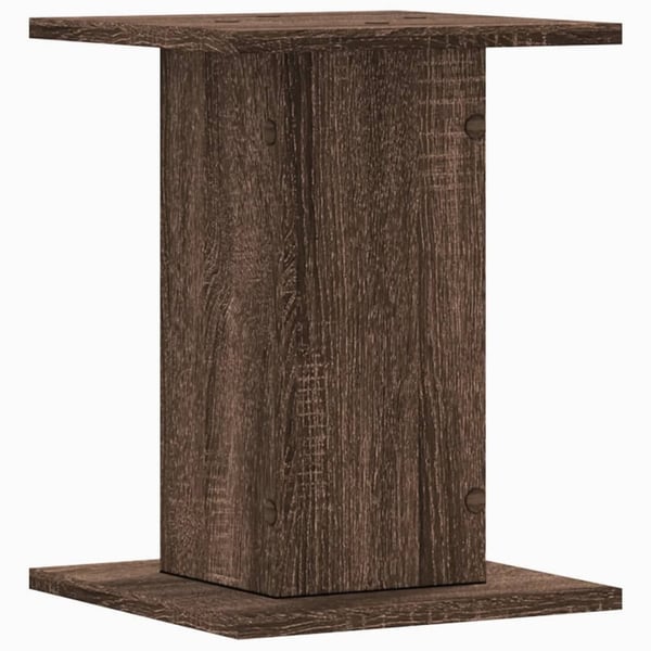 vidaXL plantestativer 2 stk. 30x30x40 cm konstrueret træ brunt eg