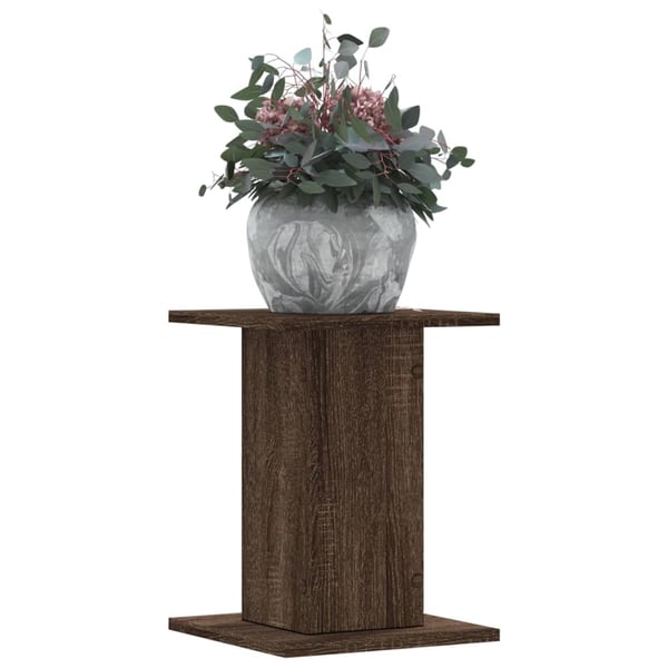 vidaXL plantestativer 2 stk. 30x30x40 cm konstrueret træ brunt eg