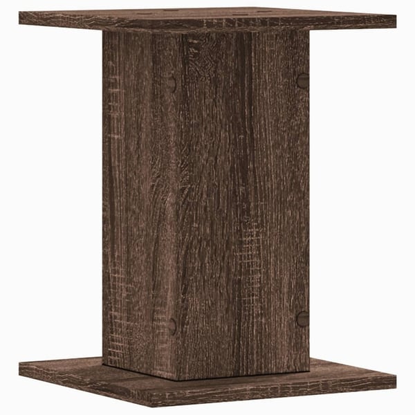 vidaXL plantestativer 2 stk. 30x30x40 cm konstrueret træ brunt eg
