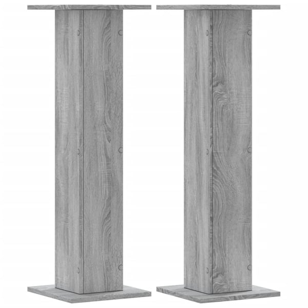vidaXL højtalerstativer 2stk. 30x30x95cm konstrueret træ grå sonoma-eg