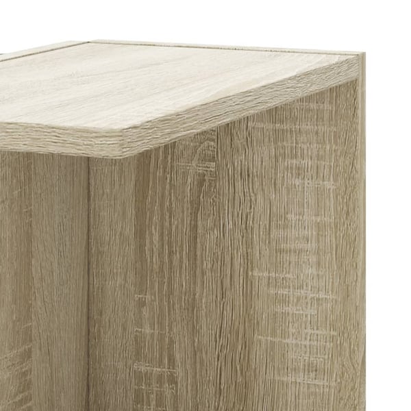 vidaXL Veggmontert hylle sonoma eik 36,5x36,5x140 cm konstruert tre