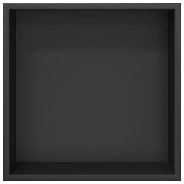 vidaXL brusehylde 32x32x9 cm rustfrit stil matsort