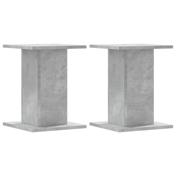 vidaXL Kaiutintelineet 2 kpl betoninharmaa 30x30x40 cm tekninen puu