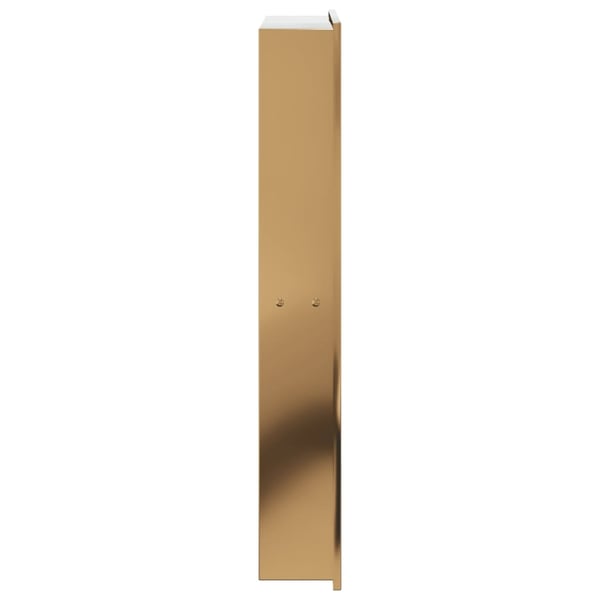 vidaXL Dusjnisje børstet gull 32x62x9 cm rustfritt stål