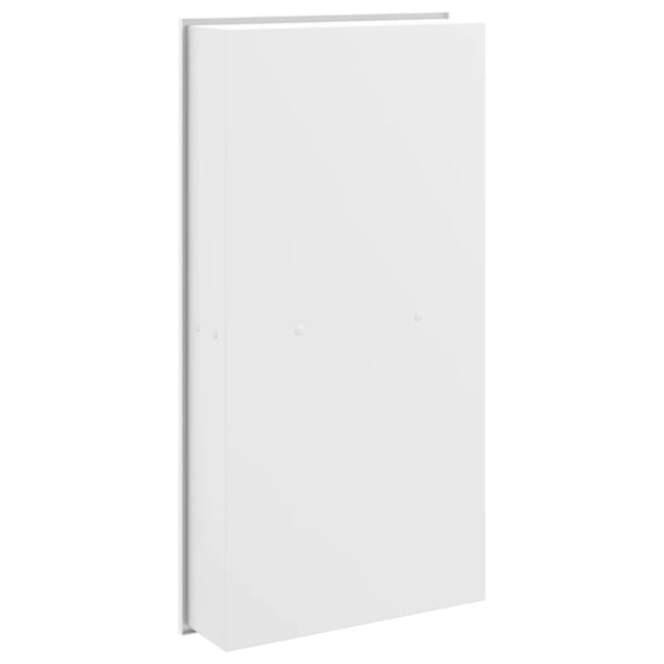 vidaXL Dusjnisje matt hvit 32x62x9 cm rustfritt stål