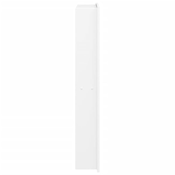 vidaXL Dusjnisje matt hvit 32x62x9 cm rustfritt stål