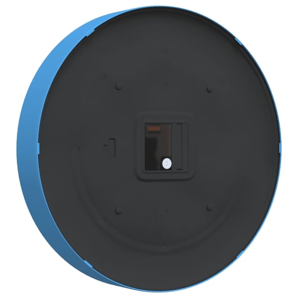 vidaXL Veggklokke blå Ø25,5 cm polystyren og glass