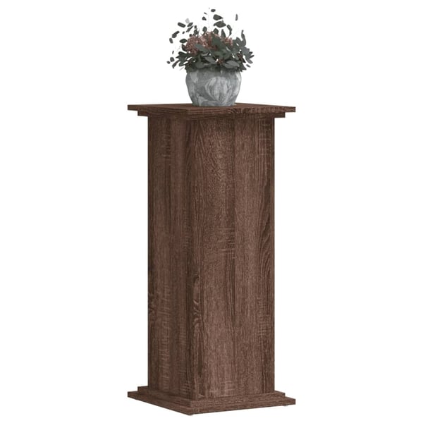vidaXL Plantestativ brun eik 33x33x80 cm konstruert tre
