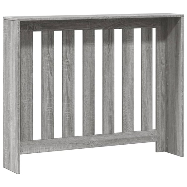 vidaXL radiatorskjuler 104x20x82 cm konstrueret træ grå sonoma-eg