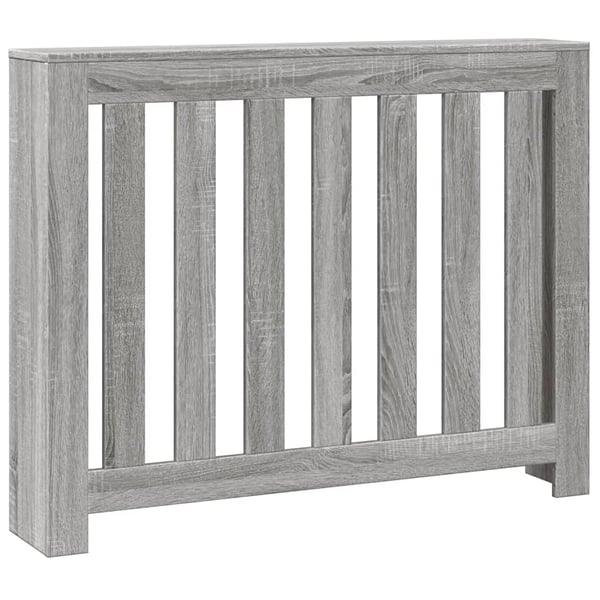 vidaXL radiatorskjuler 104x20x82 cm konstrueret træ grå sonoma-eg