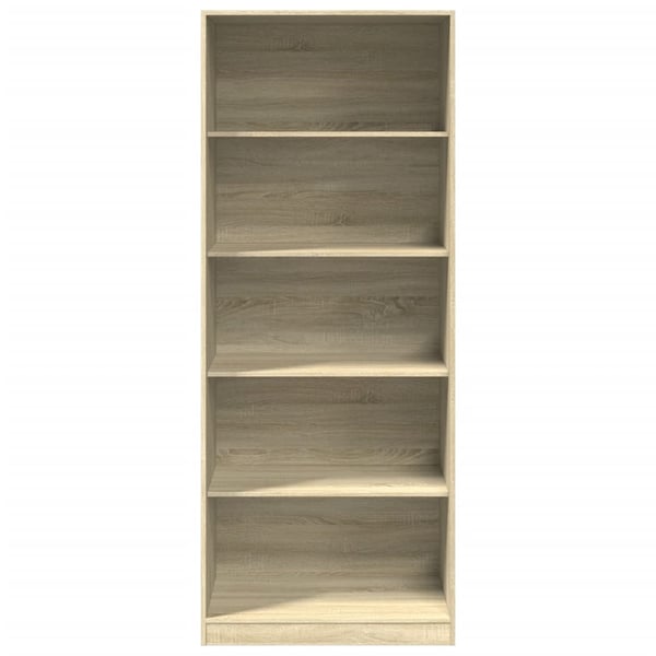 vidaXL Garderobe sonoma eik 80x50x200 cm konstruert tre