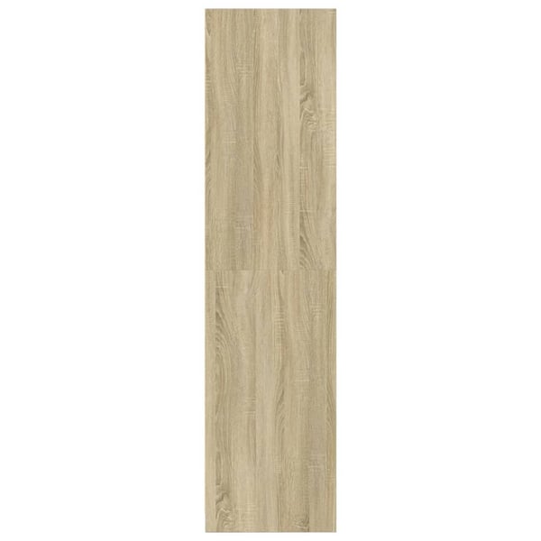 vidaXL Garderobe sonoma eik 80x50x200 cm konstruert tre
