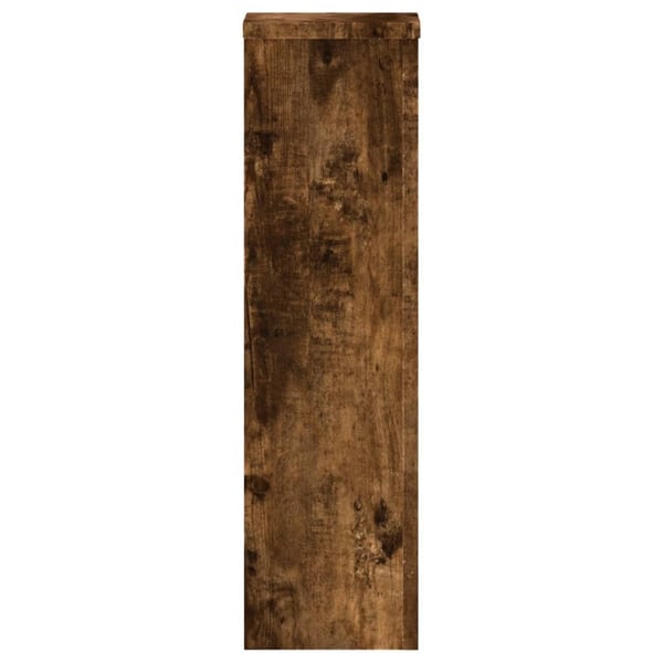 vidaXL Plantestativer 2 stk røkt eik 17x17x60 cm konstruert tre
