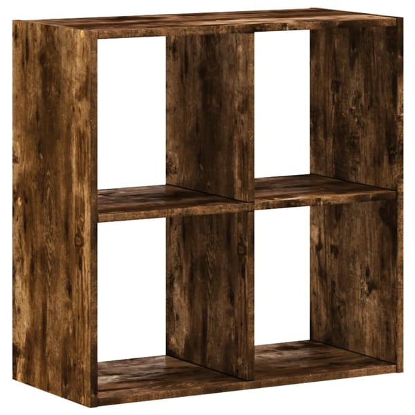 vidaXL skab 68,5x32x68,5 cm konstrueret træ røget egetræ