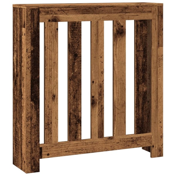 vidaXL radiatorskjuler 78x20x82 cm konstrueret træ antikt træ
