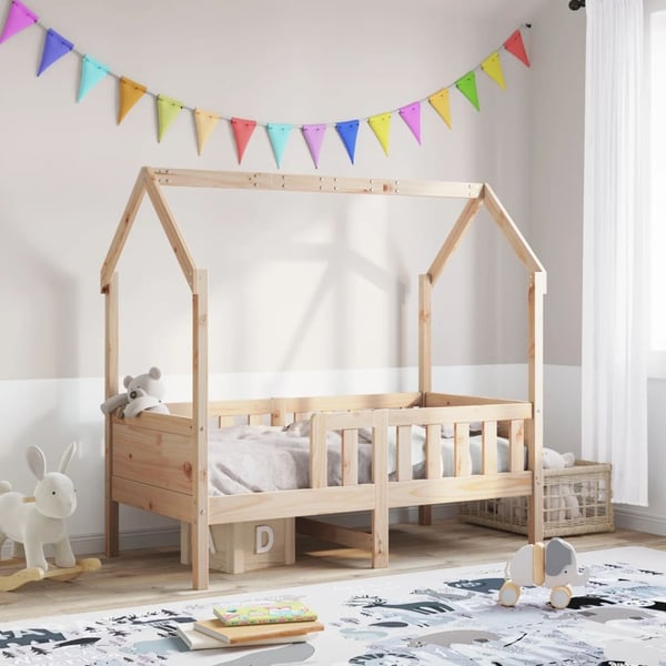 vidaXL Barnesengeramme 70x140 cm heltre furu