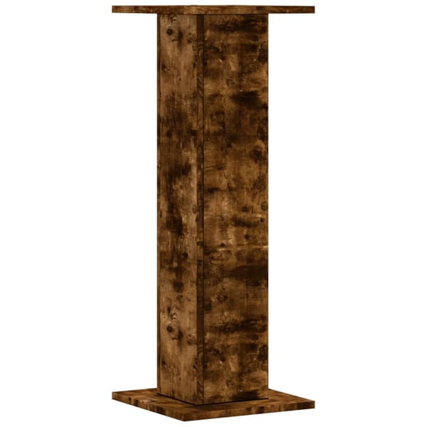 vidaXL Høyttalerstativ 2 stk røkt eik 30x30x80 cm konstruert tre