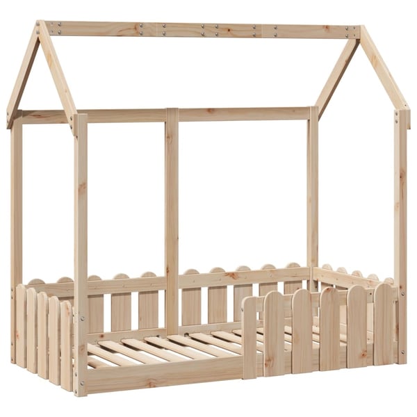 vidaXL Barnesengeramme 70x140 cm heltre furu