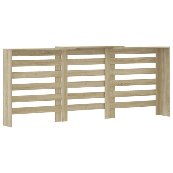 vidaXL Radiatordeksel sonoma eik 205x21,5x83,5 cm konstruert tre