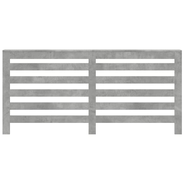 vidaXL Radiatordeksel betonggrå 175x20x82 cm konstruert tre