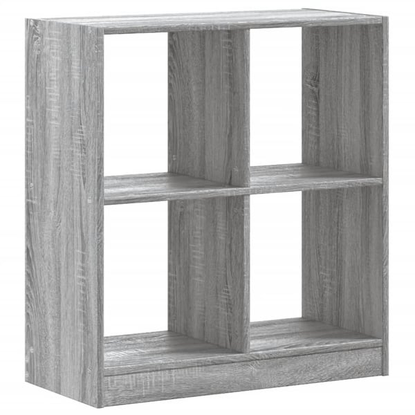 vidaXL skab 68,5x32x75 cm konstrueret træ grå sonoma-eg