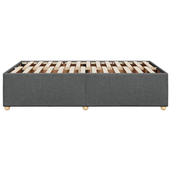 vidaXL sengeramme 120x190 cm stof mørkegrå