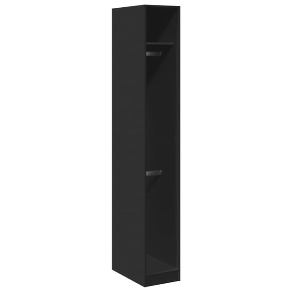vidaXL Garderobe svart 30x50x200 cm konstruert tre