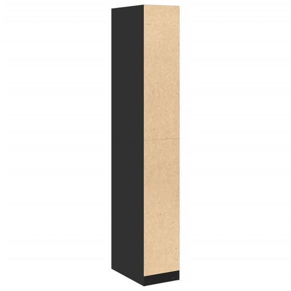 vidaXL Garderobe svart 30x50x200 cm konstruert tre