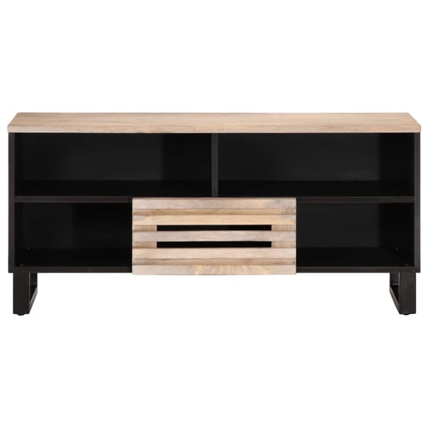 vidaXL tv-bord 100x34x46 cm massivt mangotræ