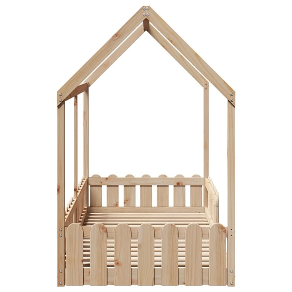 vidaXL Barnesengeramme hus 90x190 cm heltre furu