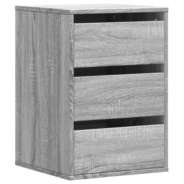 vidaXL Kommode grå sonoma 40x41x58 cm konstruert tre