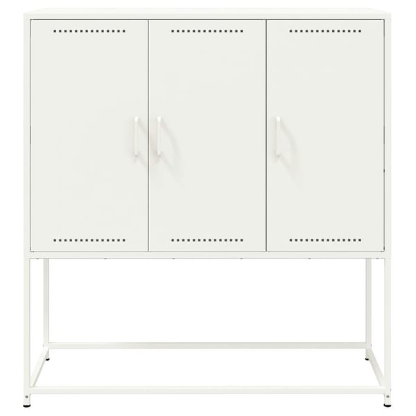 vidaXL skab 100,5x39x107 cm stål hvid