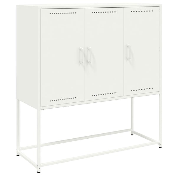 vidaXL skab 100,5x39x107 cm stål hvid