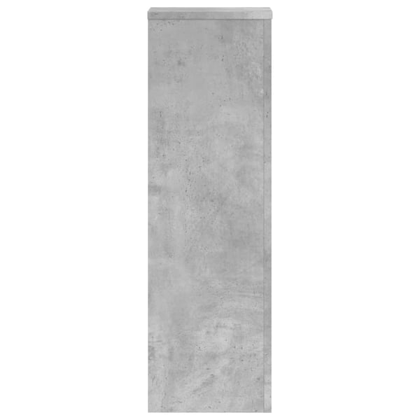 vidaXL Plantestativer 2 stk betonggrå 25x25x80 cm konstruert tre