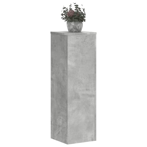 vidaXL Plantestativer 2 stk betonggrå 25x25x80 cm konstruert tre