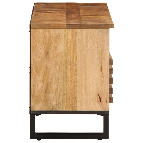 vidaXL TV-benk 100x34x46 cm grov heltre mango