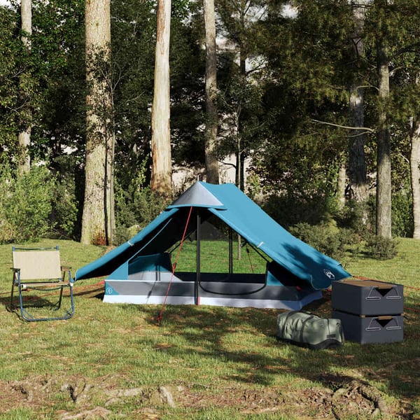 vidaXL Campingtelt 2 personer blå vanntett