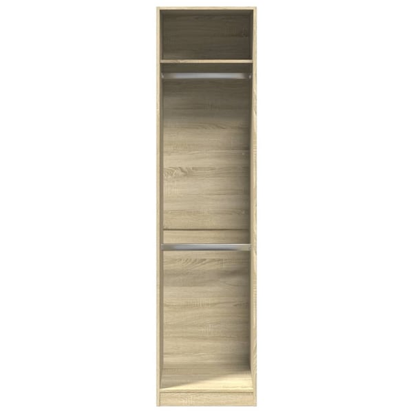 vidaXL Garderobe sonoma eik 50x50x200 cm konstruert tre