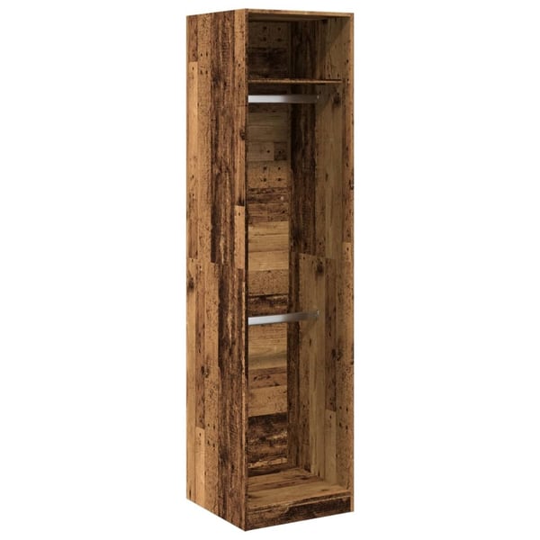 vidaXL Garderobe gammelt tre 50x50x200 cm konstruert tre