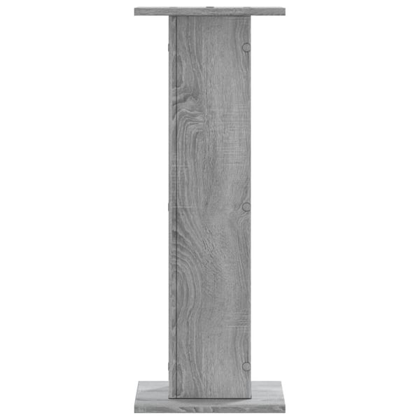 vidaXL højtalerstativer 2stk. 30x30x80cm konstrueret træ grå sonoma-eg