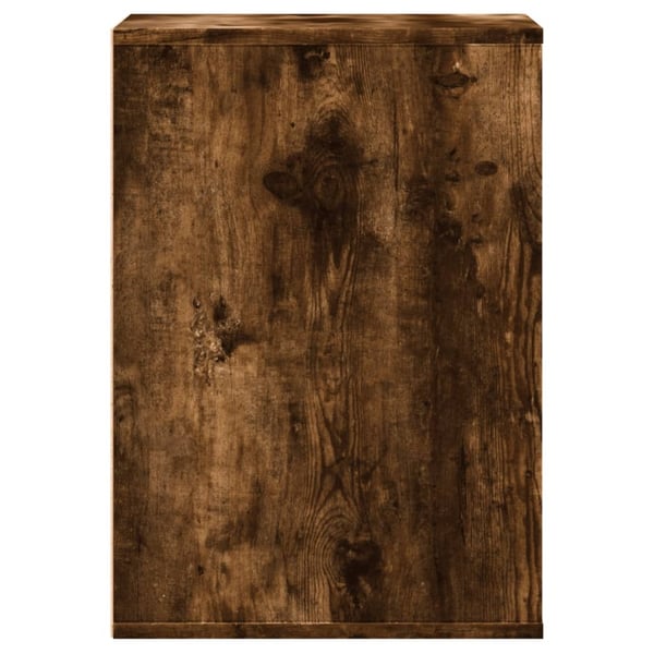 vidaXL kommode til hjørne 40x41x58 cm konstrueret træ røget egetræ