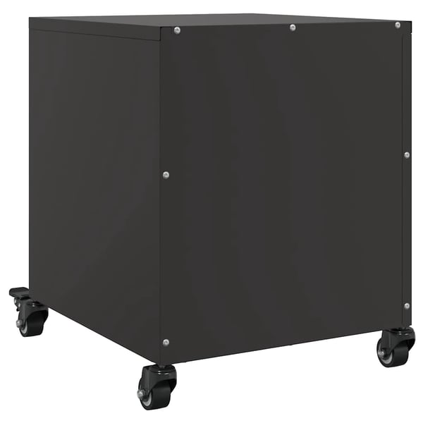 vidaXL sengebord 36x39x43,5 cm stål sort