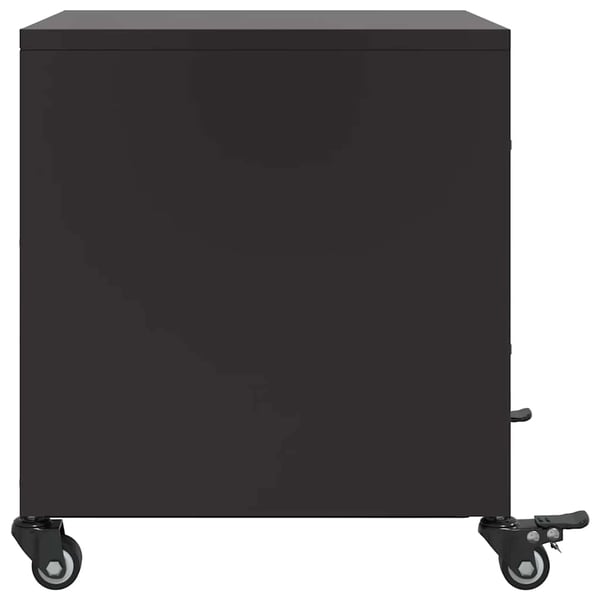 vidaXL sengebord 36x39x43,5 cm stål sort