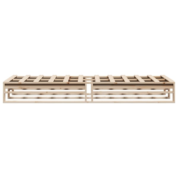 vidaXL Sengeramme uten madrass 90x190 cm heltre furu