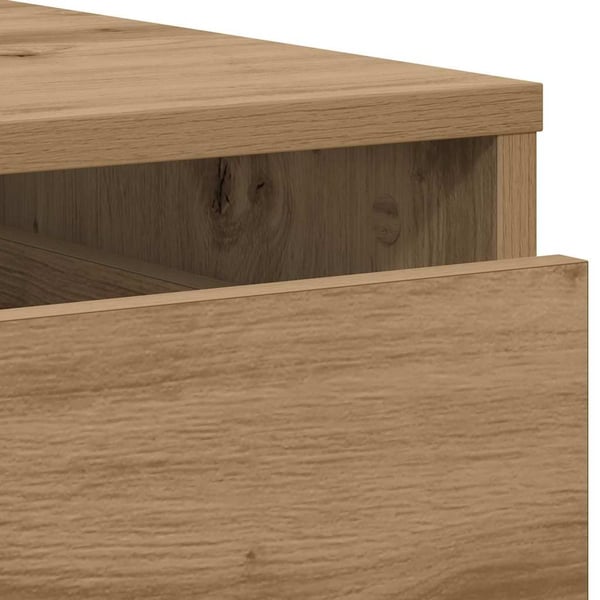 vidaXL Kommode artisan eik 80x41x58 cm konstruert tre