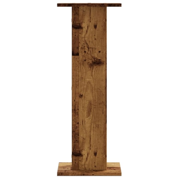 vidaXL Høyttalerstativ 2 stk gammelt tre 30x30x80 cm konstruert tre