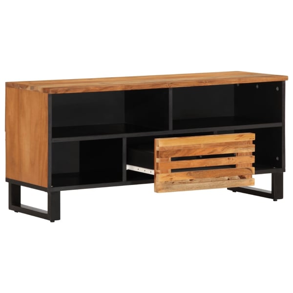 vidaXL TV-benk 100x34x46 cm heltre akasie