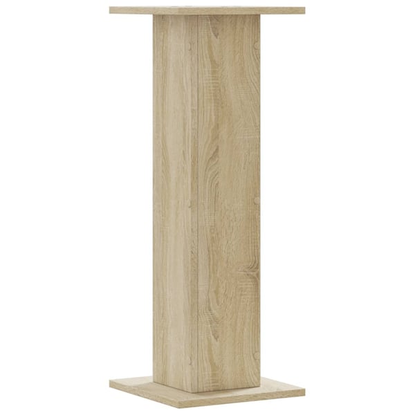 vidaXL Høyttalerstativ 2 stk sonoma eik 30x30x80 cm konstruert tre
