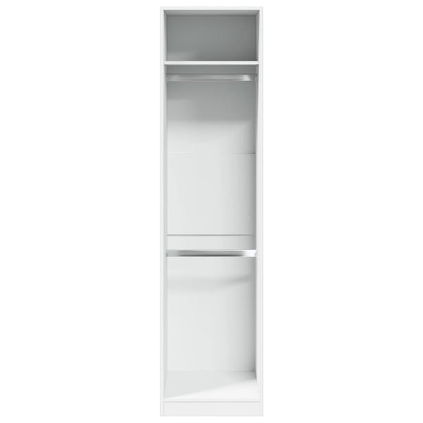 vidaXL Garderobe hvit 50x50x200 cm konstruert tre