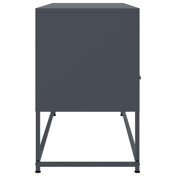 vidaXL tv-bord 100,5x39x60,5 cm stål antracitgrå